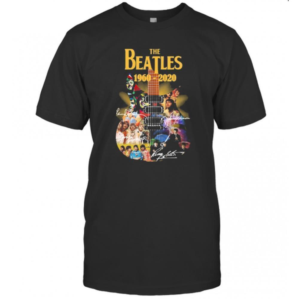The Beatles 1960 2020 Guitar Signatures Music Fan T-Shirt